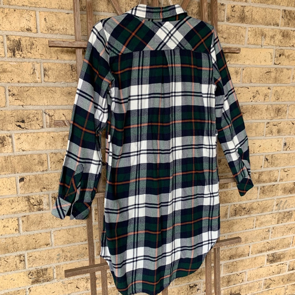 Rails Plaid 3/4 Sleeve Button Down Tunic Dress - image 7